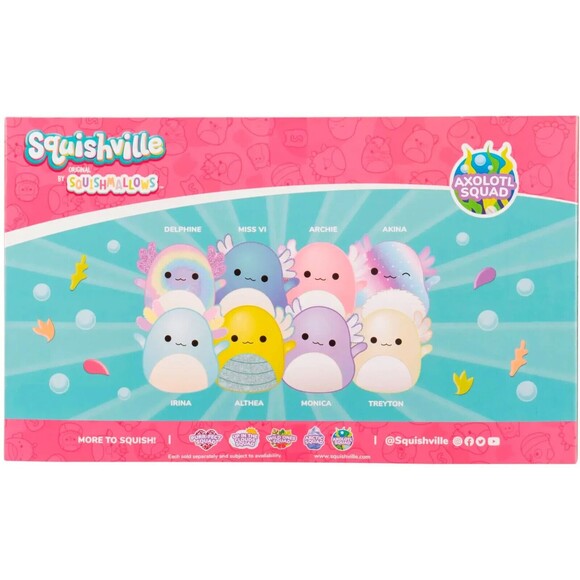 Jazwares Squishmallows Squishville - Axolotl Squad 8-Pack - 2" Plush RARE - Picture 3 of 12